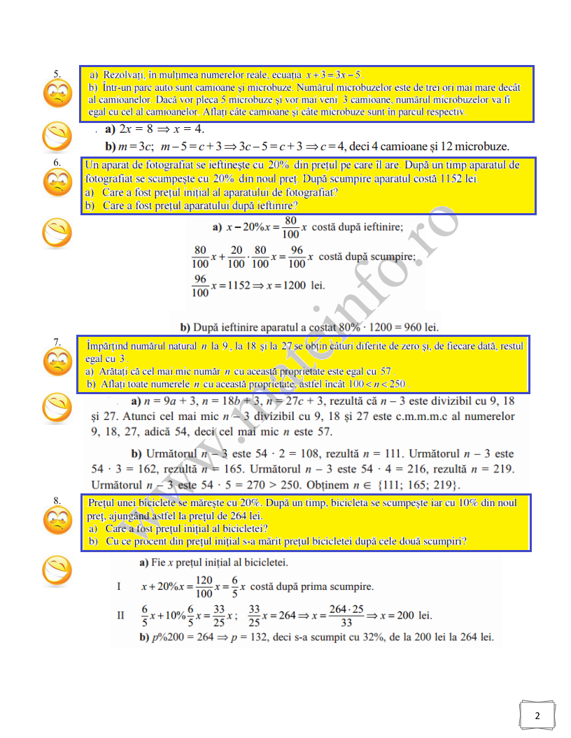 Probleme care se rezolvă cu ajutorul ecuațiiloe sau Page 2