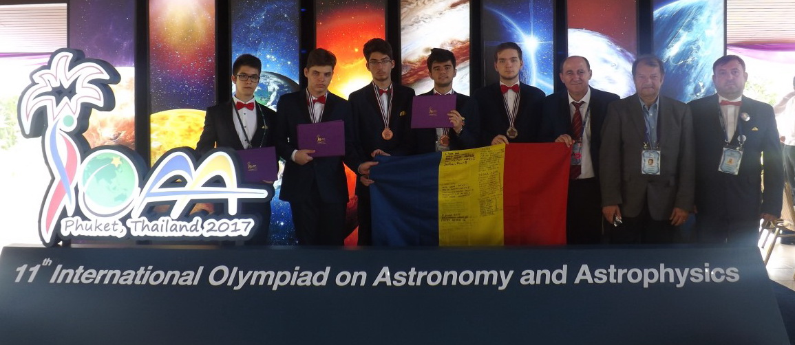 Lotul României la Olimpiada de astronomie 2017