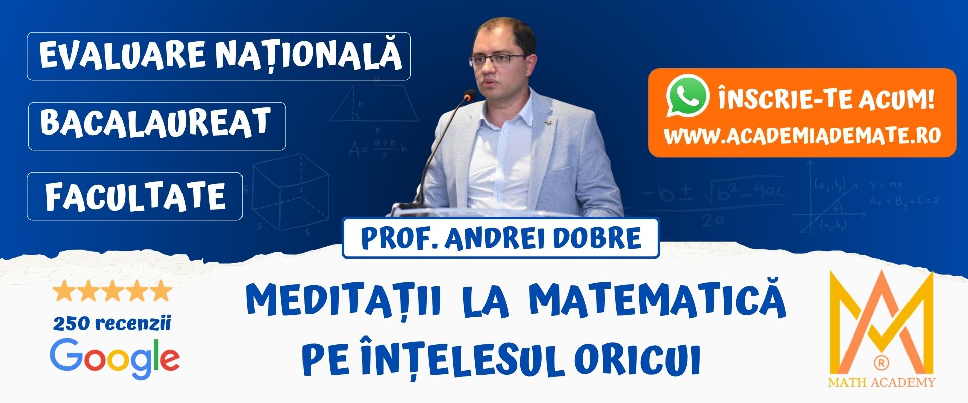 meditatii la matematica online evaluare nationala bac facultate